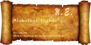 Miskolczi Enikő névjegykártya
