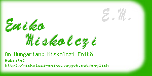 eniko miskolczi business card